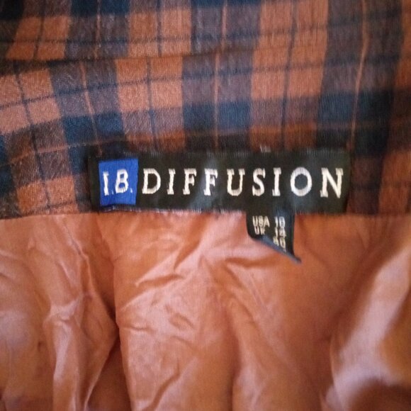 Vintage 1980s IB DIFFUSION Brown Design Jacket / Blazer with Sequins - Picture 7 of 7